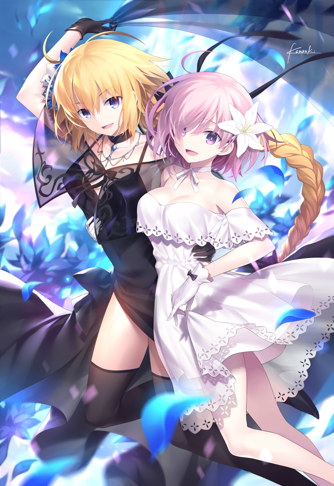 mash kyrielight and jeanne d'arc (fate and 1 more) drawn by kousaki_rui