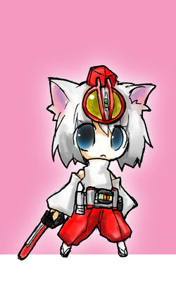 inubashiri momiji and kamen rider faiz (touhou and 2 more) drawn by hashimoto