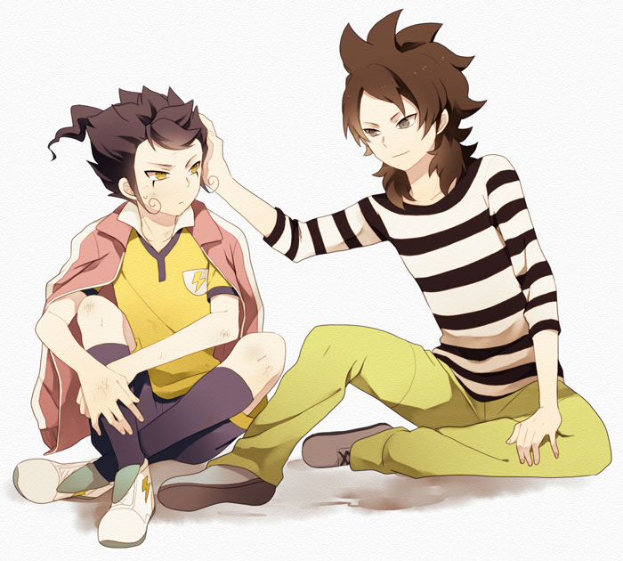 tsurugi kyousuke and fudou akio (inazuma eleven and 1 more) drawn by ono_(0_no)