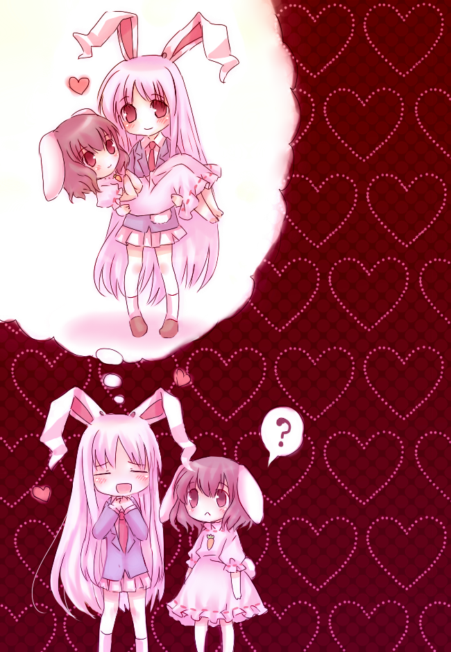 reisen udongein inaba and inaba tewi (touhou) drawn by neme