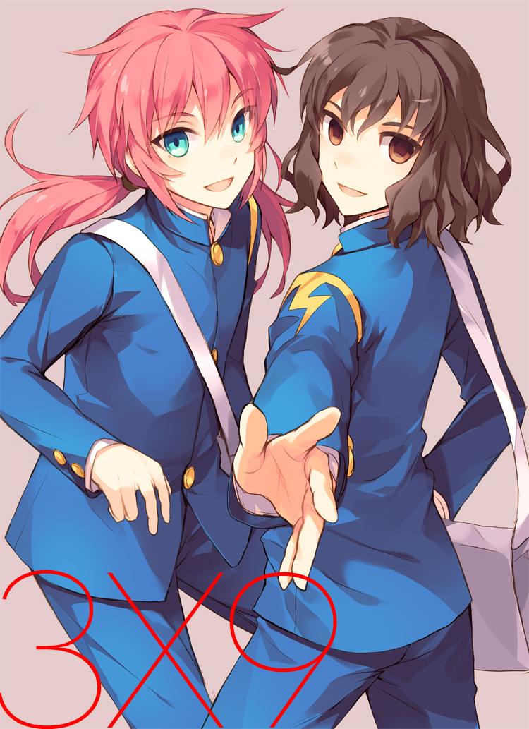 kirino ranmaru and shindou takuto (inazuma eleven and 1 more) drawn by tousaki_umiko
