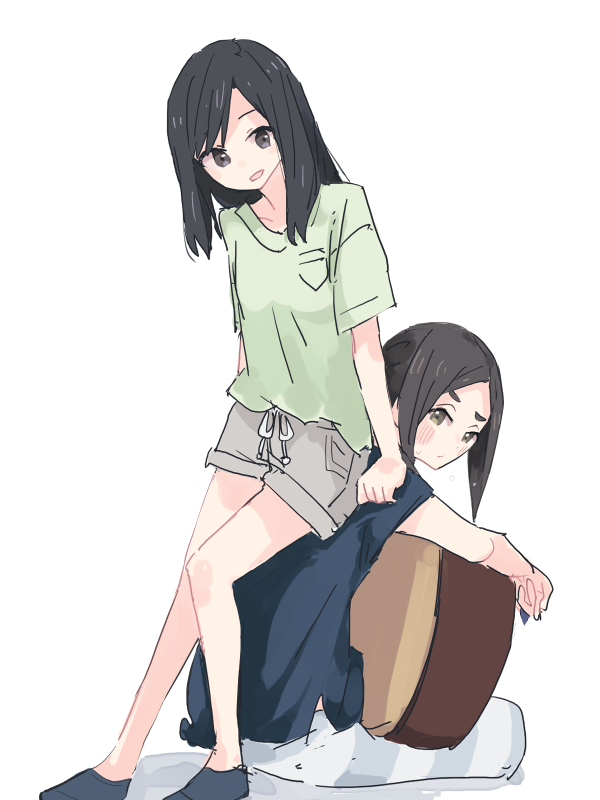 hebimori oshizu and togano mai (akebi-chan no serafuku) drawn by shiroshi_(denpa_eshidan)