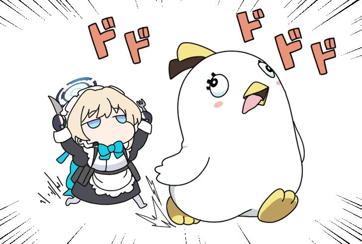 toki and peroro (blue archive) drawn by nyaru_(nyaru_4126)