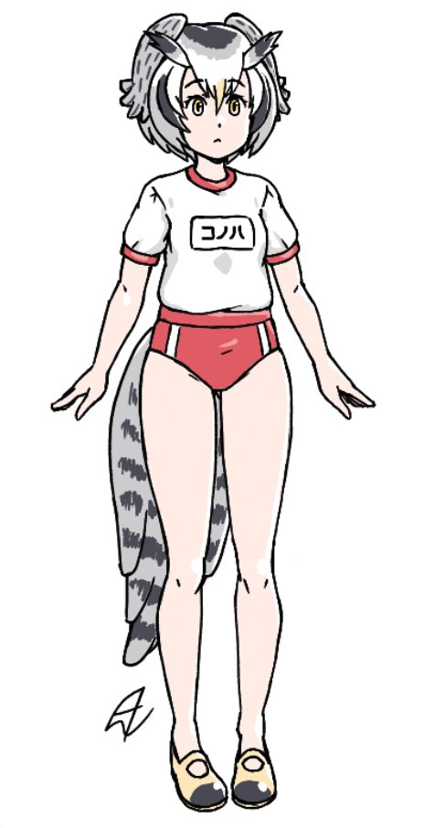 northern white-faced owl (kemono friends) drawn by acesrulez
