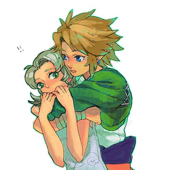 link and ilia (the legend of zelda and 1 more) drawn by yo_mo