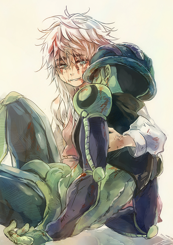 meruem and komugi (hunter x hunter) drawn by nuriko-kun
