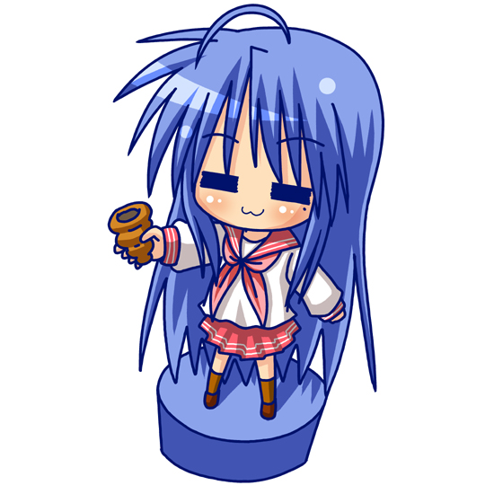 izumi konata (lucky star) drawn by minami_(colorful_palette)