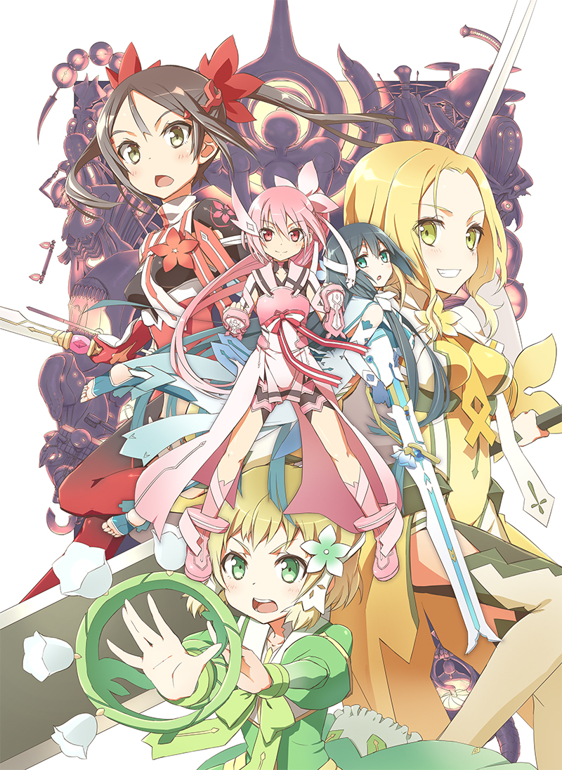 yuuki yuuna, tougou mimori, miyoshi karin, inubouzaki fuu, and inubouzaki itsuki (yuusha de aru and 1 more) drawn by kanran