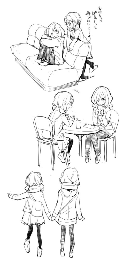 nono hana and nono kotori (precure and 1 more) drawn by ukokkei
