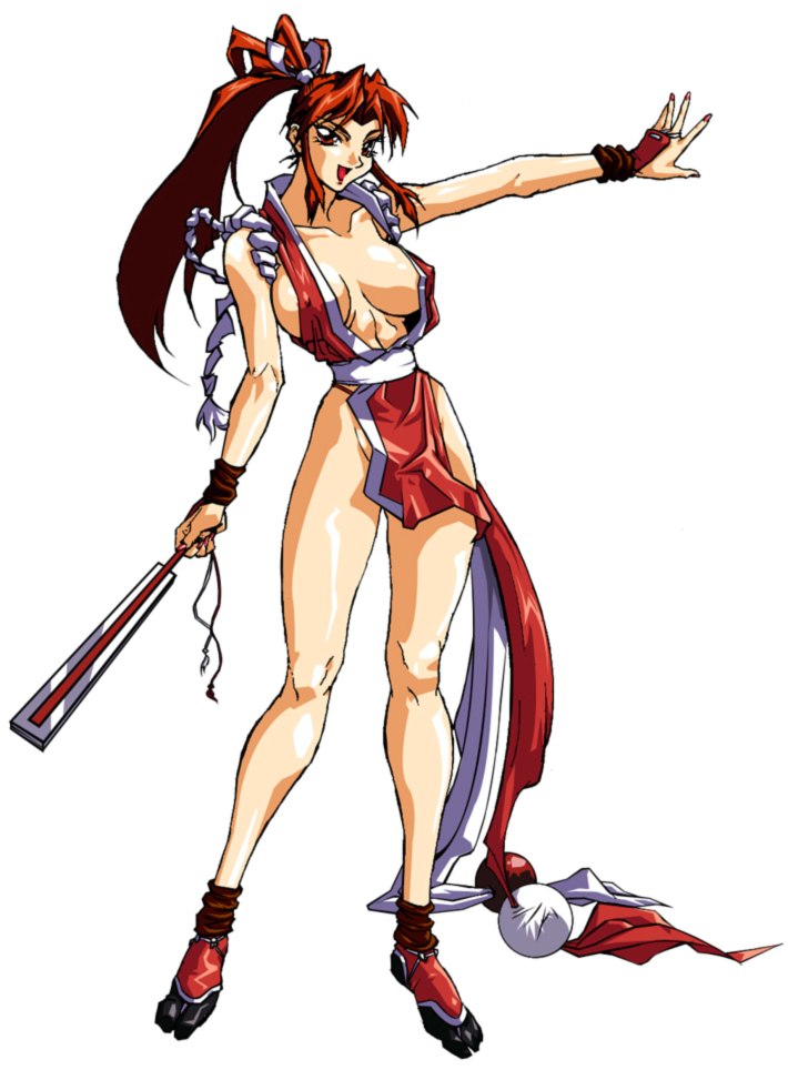 shiranui mai (the king of fighters and 1 more) drawn by oobari_masami