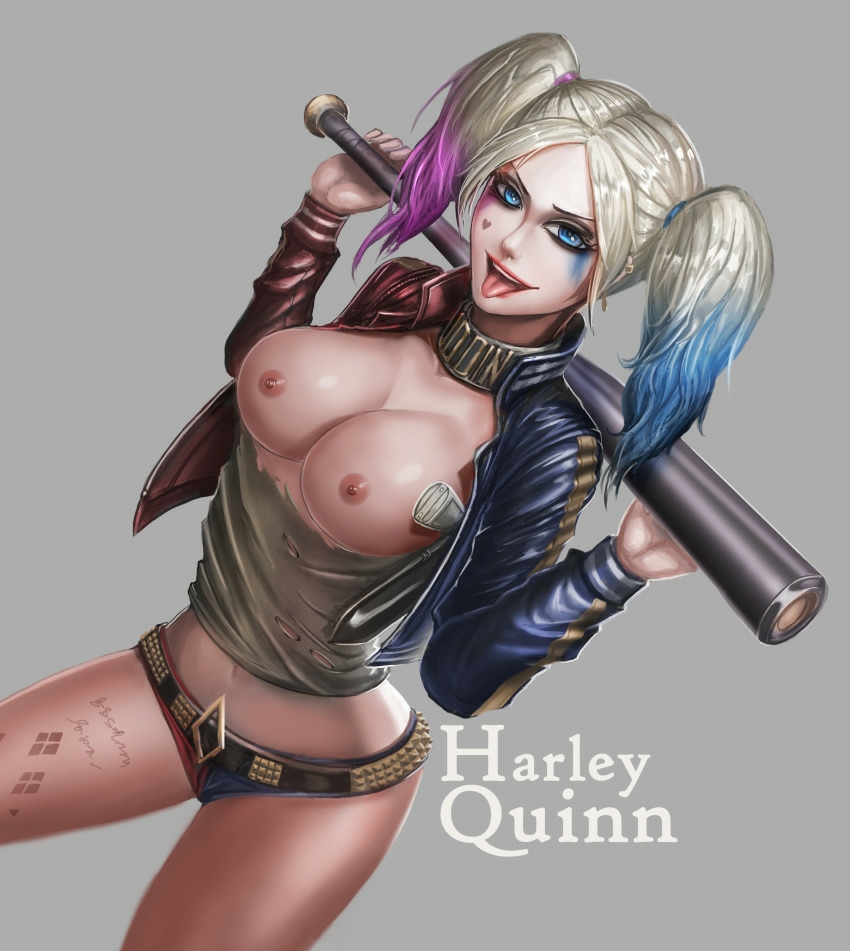 harley quinn (dc comics and 1 more) drawn by badcompzero