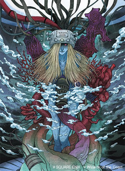 jenova (final fantasy and 2 more) drawn by ka6_ka7