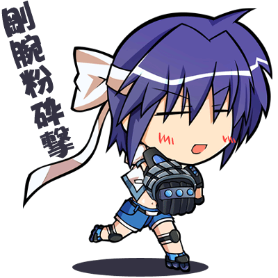 subaru nakajima, revolver knuckle, and mach caliber (lyrical nanoha and 1 more) drawn by kajun