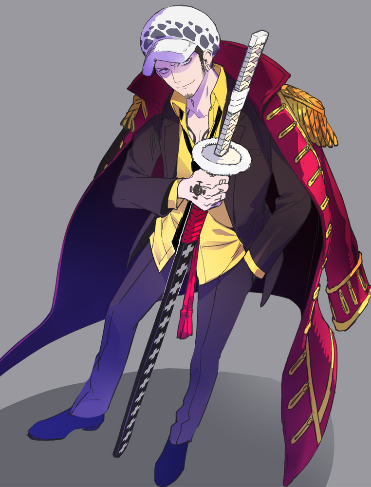 trafalgar law (one piece) drawn by nno_(nocturnal_blue)