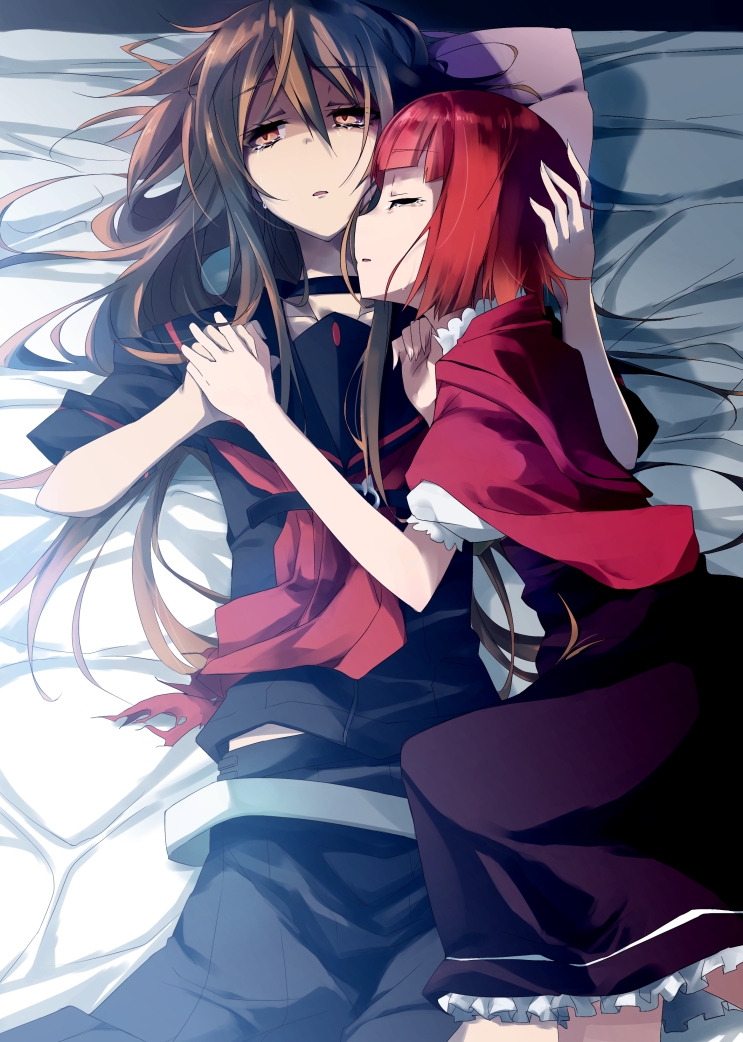ookami ryouko and akai ringo (ookami-san) drawn by kawaisou