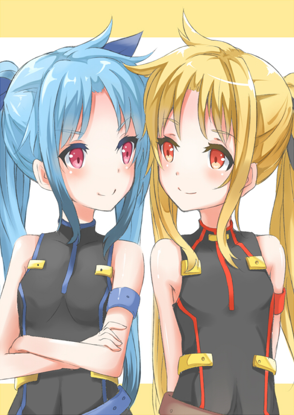 fate testarossa and levi the slasher (lyrical nanoha and 4 more) drawn by kiichi_(picchi0112)