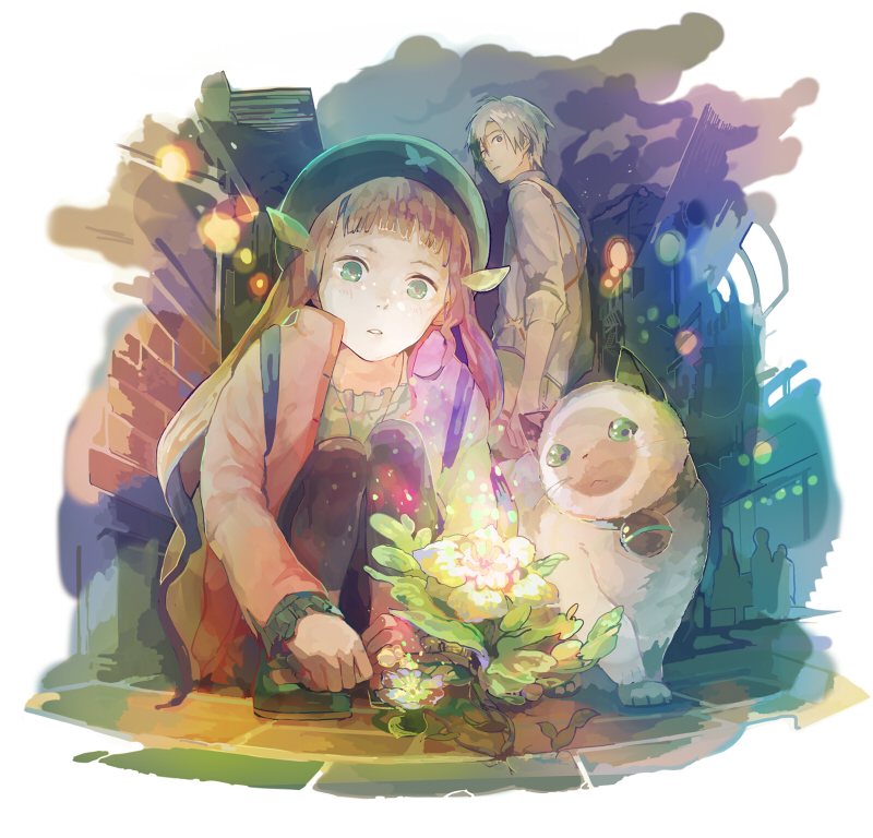 ludger will kresnik, elle mel martha, and rollo (tales of and 2 more) drawn by ayaka0415
