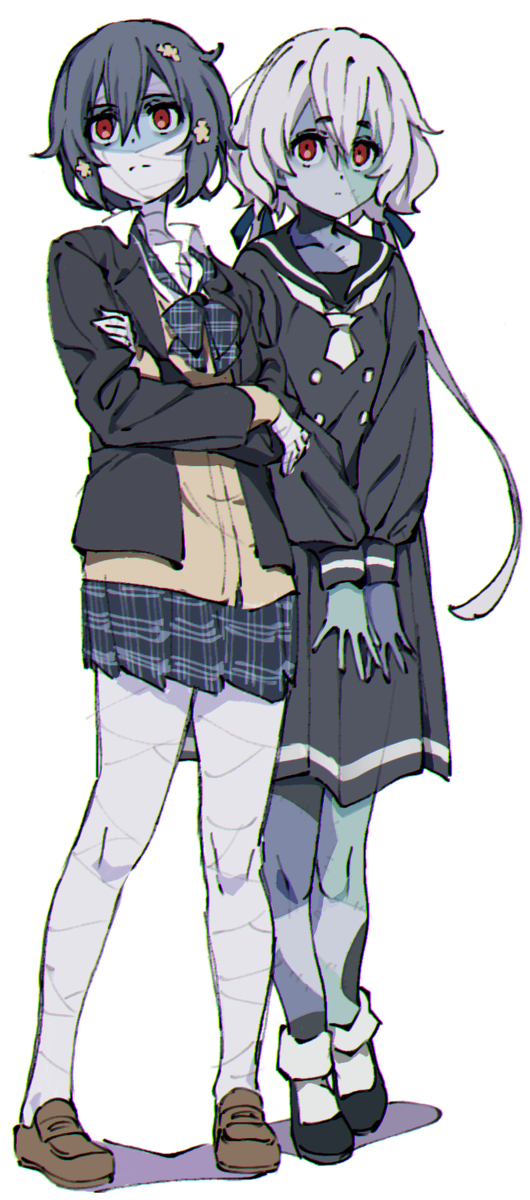 konno junko and mizuno ai (zombie land saga) drawn by t_haniwa
