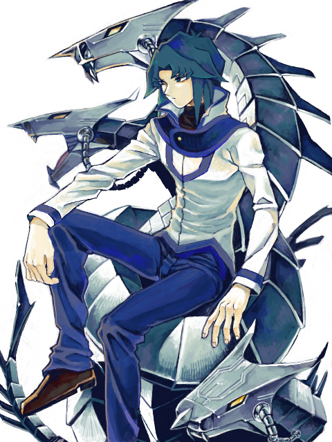 marufuji ryo and cyber dragon (yu-gi-oh! and 1 more) drawn by moiko