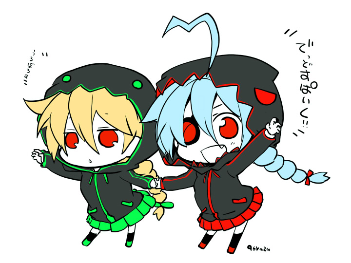 nu-13 and lambda-11 (blazblue) drawn by kuro_yuzu
