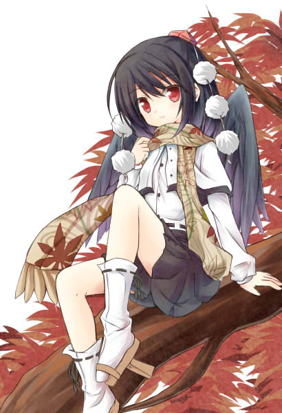 shameimaru aya (touhou) drawn by yuuhagi_(amaretto-no-natsu)