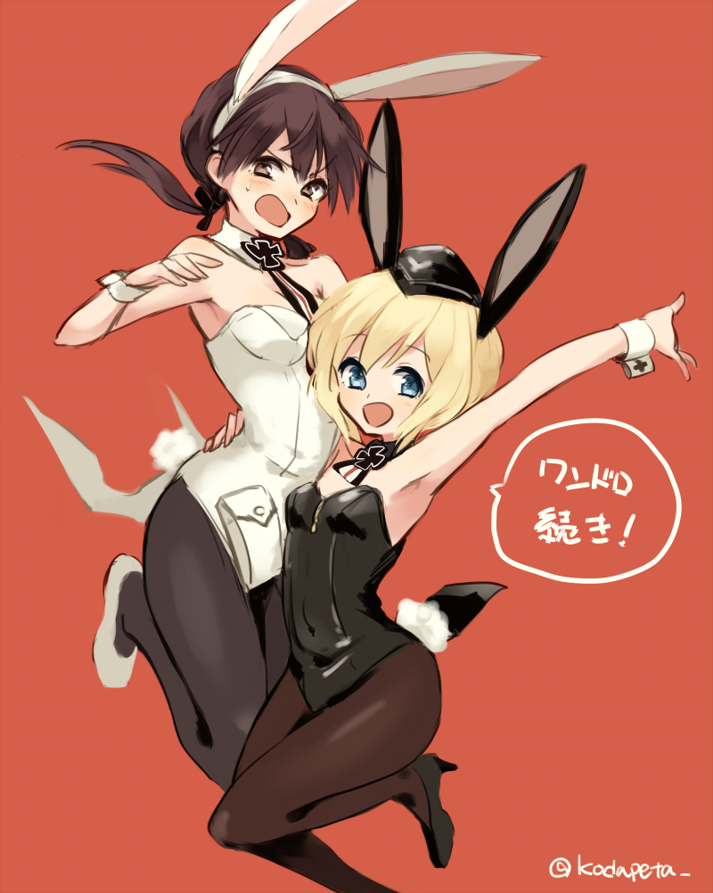 erica hartmann and gertrud barkhorn (world witches series and 1 more) drawn by kodamari