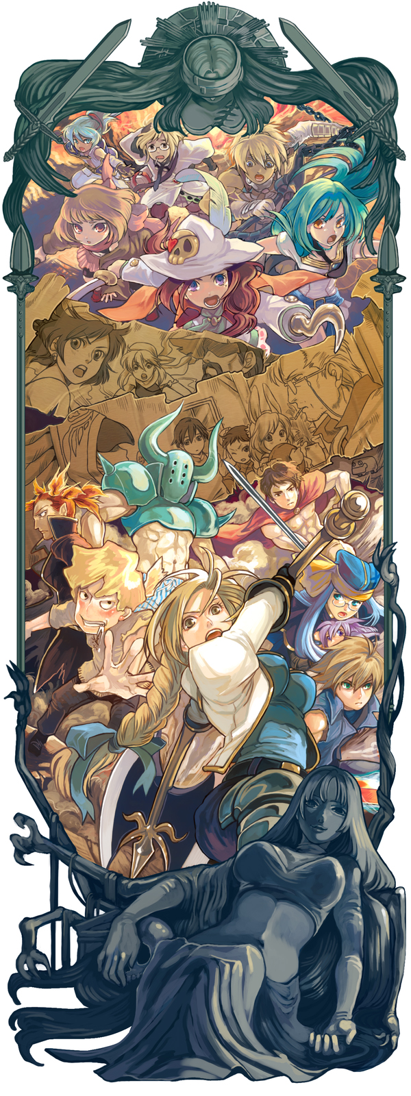 pixiv fantasia and 1 more drawn by piyo