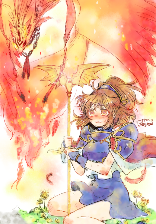 arle nadja and fenix (puyopuyo and 1 more) drawn by ri25to
