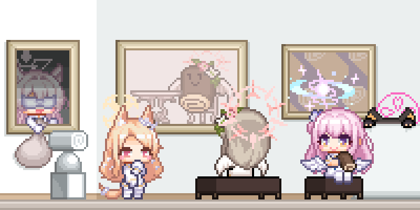 mika, seia, izuna, nagisa, and akira (blue archive) drawn by redforge