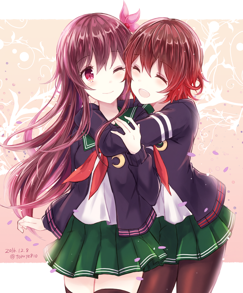 mutsuki, kisaragi, mutsuki kai ni, and kisaragi kai ni (kantai collection) drawn by kabocha_torute