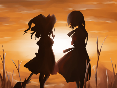 kirisame marisa and alice margatroid (touhou) drawn by sakuraba_yuuki