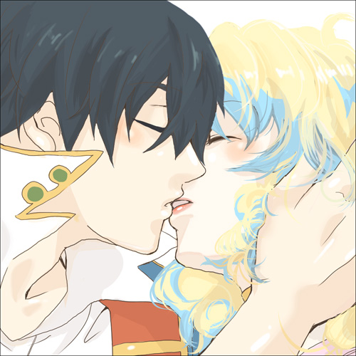 nia teppelin and simon (tengen toppa gurren lagann) drawn by tihori-t