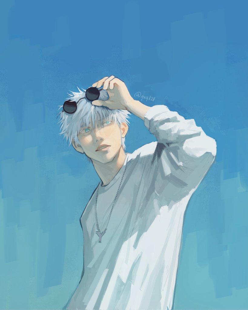 gojou satoru (jujutsu kaisen) drawn by qxq_illus