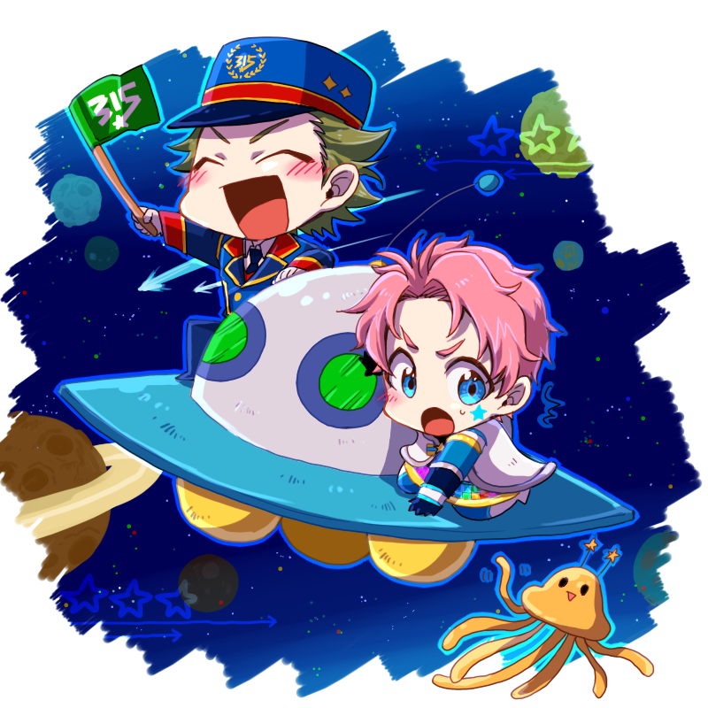 mitarai shouta and kabuto daigo (idolmaster and 1 more) drawn by kikkou