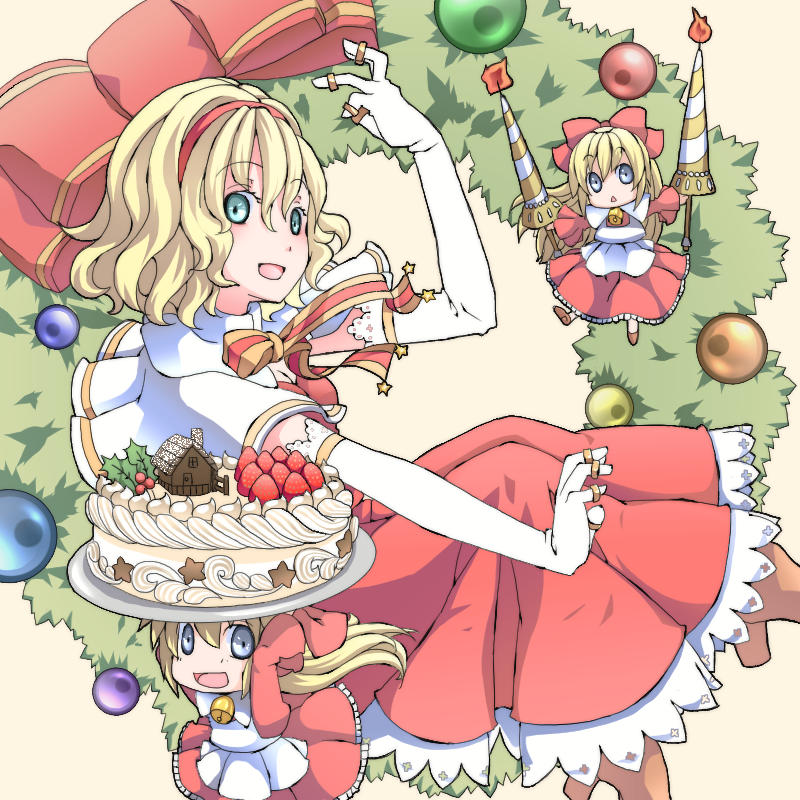 alice margatroid and shanghai doll (touhou) drawn by karamo_(c_karamomo)