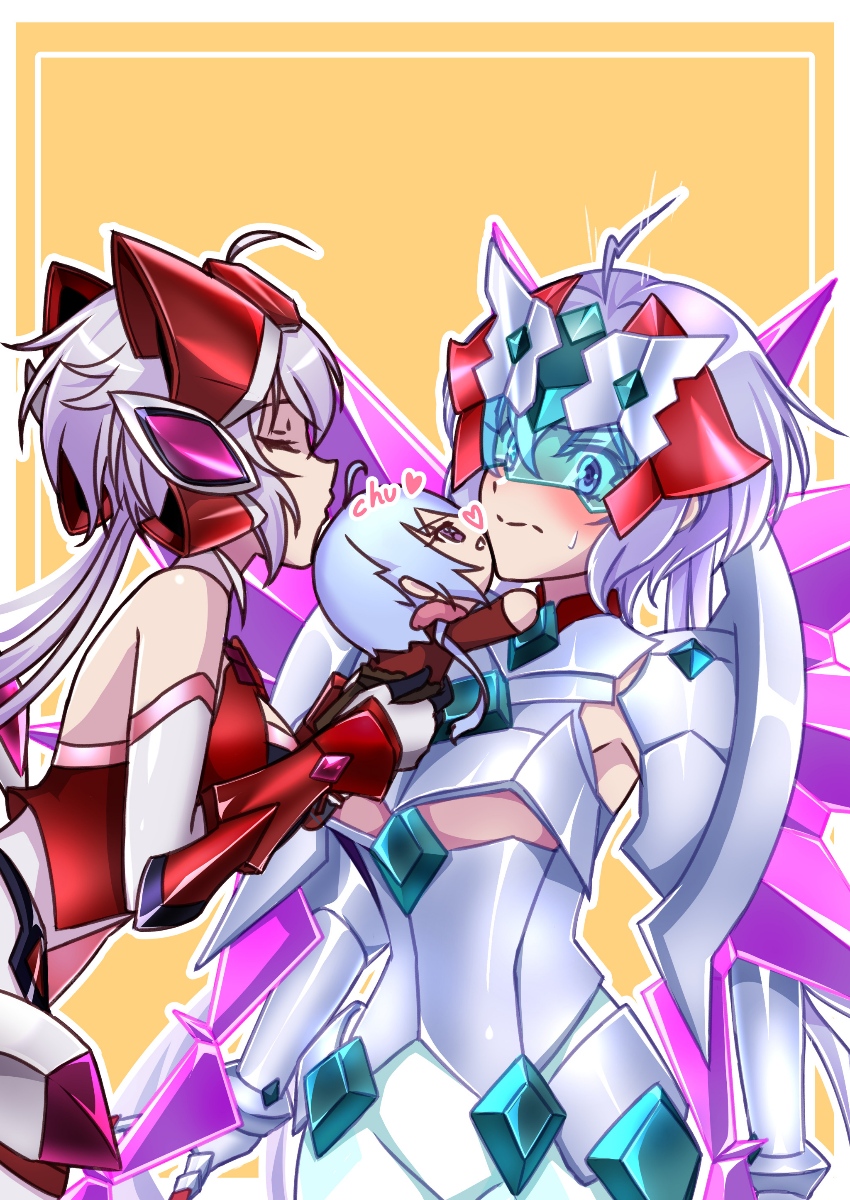 yukine chris (senki zesshou symphogear) drawn by axia-chan