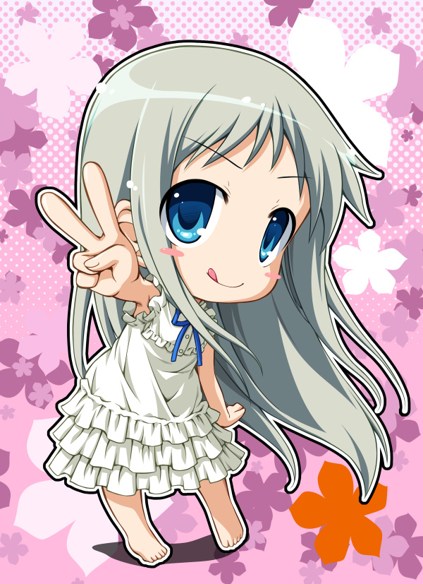 honma meiko (ano hi mita hana no namae wo bokutachi wa mada shiranai.) drawn by natsuhime_yuran