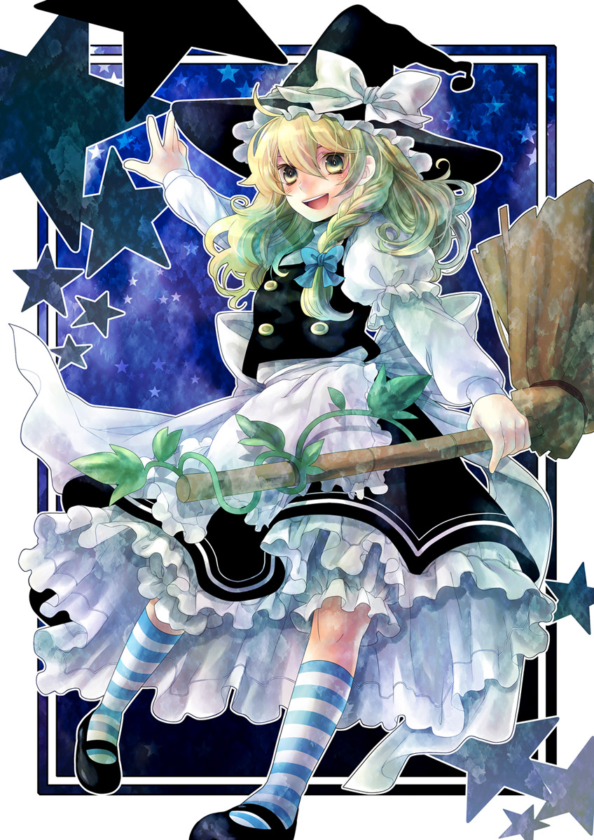 kirisame marisa (touhou) drawn by yoko_(shiocolor)