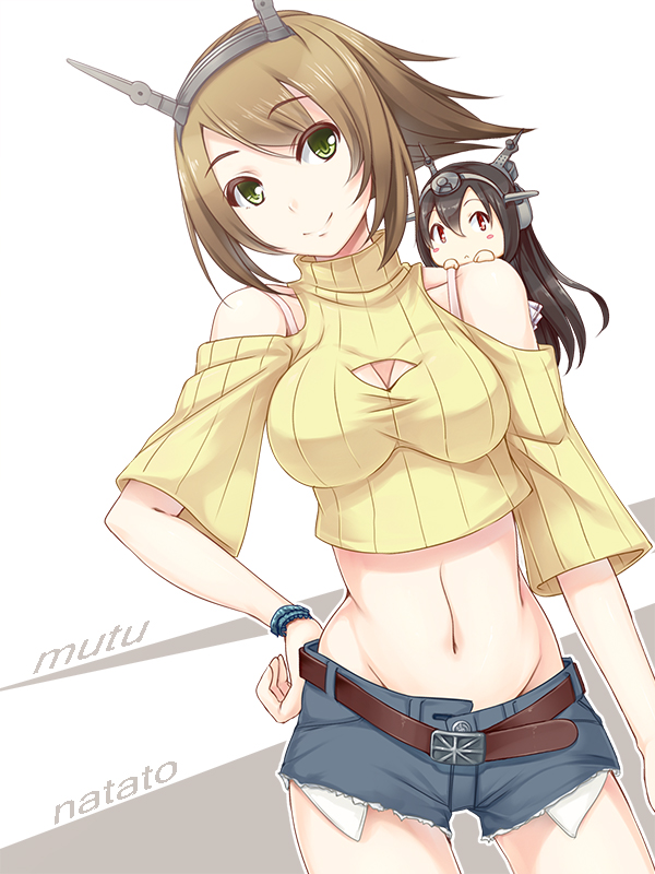 nagato and mutsu (kantai collection) drawn by sorano_(12gou)