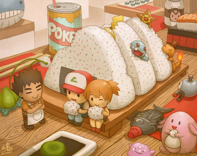 pikachu, ash ketchum, misty, bulbasaur, squirtle, and 9 more (pokemon) drawn by ry-spirit