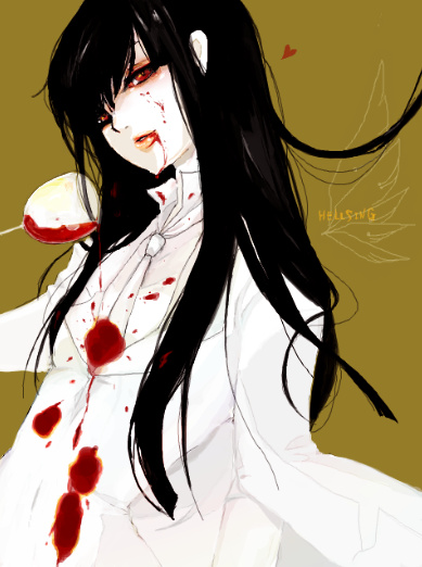 alucard and girlycard (hellsing and 1 more) drawn by sabir