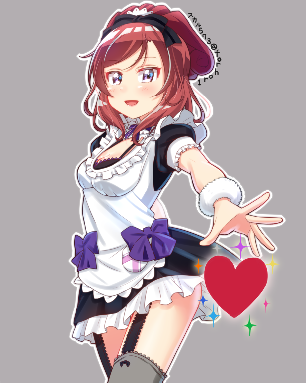 nishikino maki (love live! and 1 more) drawn by skull573
