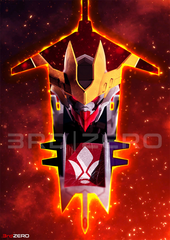 gundam barbatos lupus rex (gundam and 1 more) drawn by 3rd|zero