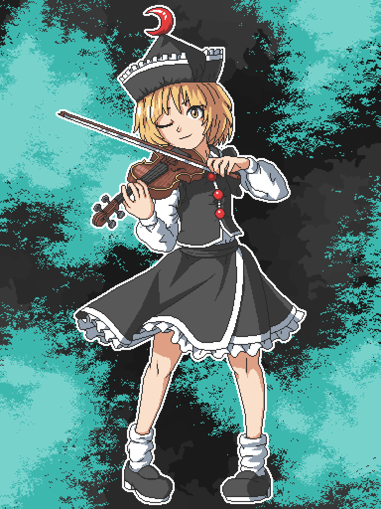 lunasa prismriver (touhou and 1 more) drawn by aksawshin