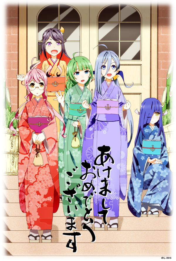 naganami, kiyoshimo, makigumo, yuugumo, and hayashimo (kantai collection) drawn by cwind