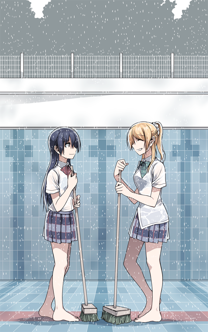sonoda umi and ayase eli (love live! and 1 more) drawn by clipe