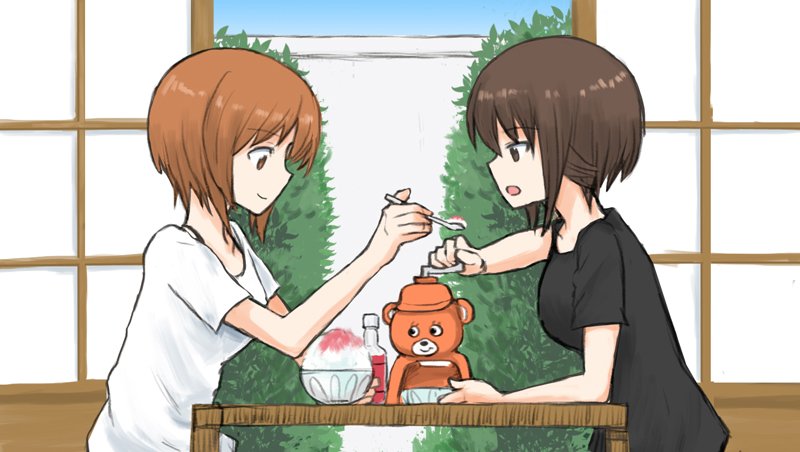 nishizumi miho and nishizumi maho (girls und panzer) drawn by mutsu_(layergreen)