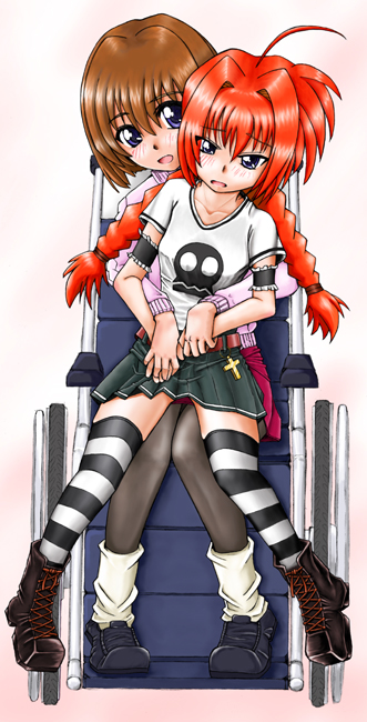 yagami hayate and vita (lyrical nanoha and 2 more)