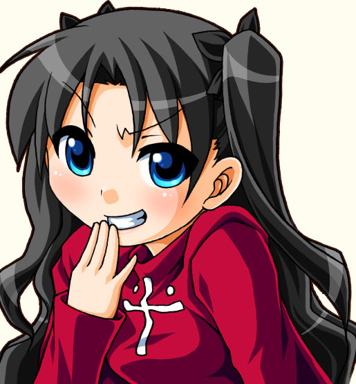 tohsaka rin (fate and 1 more) drawn by manji_taba