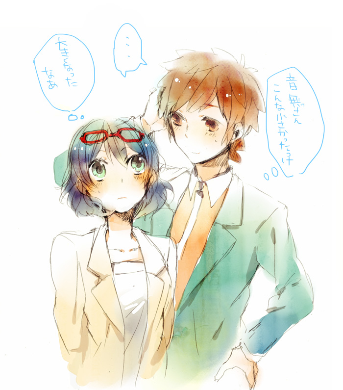otonashi haruna and tachimukai yuuki (inazuma eleven go and 1 more) drawn by kama_(satoyan)